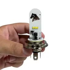 Lâmpada Farol Led Moto H4 Stallion Efeito Xenon Super Branca