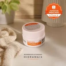 Creme facial vitamina C Hidramais — clareia manchas + hidrata + anti-idade 100g vegano