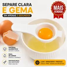 Separador de Ovo Manual | Separa Clara e Gema em Segundos | Utensílio de Cozinha Prático