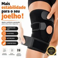 Joelheira Ortopédica Articulada Compressão Ajustável Suporte para Joelho Alívio da Dor Menisco  Academia Corrida