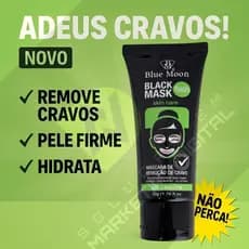 Máscara Facial Peel Off Removedora de Cravos | Black Mask | Carvão Ativado | Limpeza Profunda