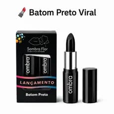 Batom Preto que Muda de Cor  / Efeito Viral / Hidratação + Cor Natural