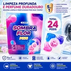 Sabão em Cápsulas 12/24/36/48/60/72 Unids - Remove Manchas Fortes, Perfuma 7 Dias e Fórmula Hipoalergênica Sem Corante