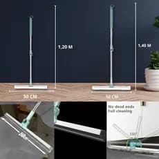 Rodo Limpador de Silicone Mágico 1,20M e 1,40M Multifuncional Água Suspensa para Banheiro Varredor