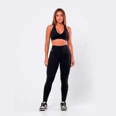 Conjunto Fitness Feminino Academia Treino Legging Zero Transparência + Top com Bojo Forro AQN SPORT