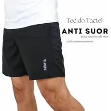 Promoção Short Tactel Fitness Academia Masculino Corrida Bolso AQN SPORT