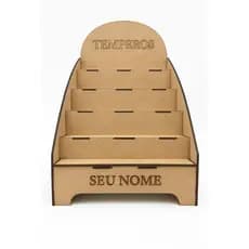 Suporte Organizador de Temperos Personalizado com Nome – Organização e Estilo na Cozinha