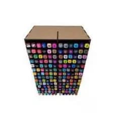 Colmeia Suporte para 168 Canetinhas Touch Com Figuras Para Colorir | Organizador Profissional / Porta Marcadores