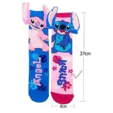 Meia Divertida Stitch 3D