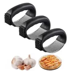Espremedor Amassador Triturador De Alho Inox Manual Cozinha