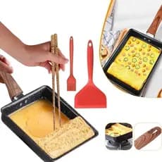 frigideira Panela Japonesa Antiaderente quadrada para Omelete