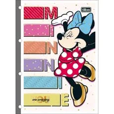 Refil Folhas Caderno Argolado Tiliflex | Universitário Minnie 80 Folhas TILIBRA