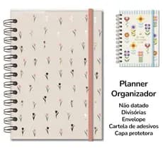Planner Permanente M Tulipas & Floral Fina Ideia | Organização e Rotina Dia das mães