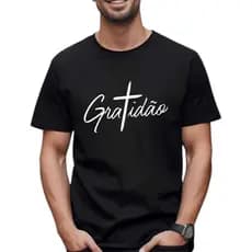Camiseta  Streetwear Estampada Algodão Camisa Blogueiro GRATIDAO