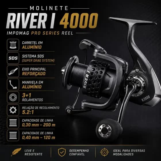 Molinete River I 4000 Impomag Pro Series Reel