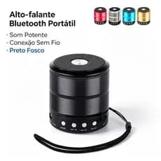 Mini Caixa Caixinha De Som 887 Portátil Bluetooth Com Rádio FM SD USB Som-Y887