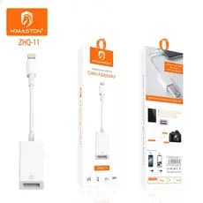 H’MASTON Cabo Adaptador OTG USB Para Iphone Mouse Teclado Pendrive 3.0  ADP-7509