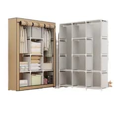 Guarda Roupa Dobrável Organizador De Roupas Portátil com Ziper Armário de Roupa Multifuncional