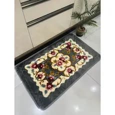 Tapete Floral  e Geométrico Antiderrapante 60cm x 90cm Para Quartos, Sala.