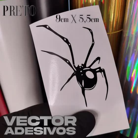 Adesivo Aranha Desenho Carro Moto Capacete Tanque Vinil