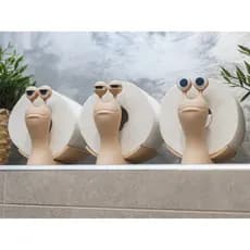 Porta Papel Higiênico em Formato de Caracol Divertido Decoração Banheiro