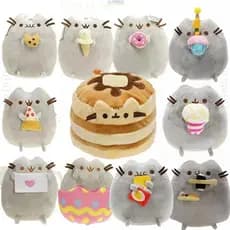 16 Estilos De Desenho Animado Pusheen Gato Brinquedo De Pelúcia Fofo Gatinho Boneca Chaveiro Linda Mochila Pingente Bols