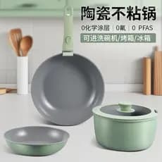 Conjunto doméstico destacável panelas antiaderente panela de sopa frigideira frigideira panela Universal