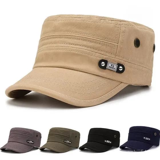 Boné Militar Casual Vintage para Atividades ao Ar Livre, Boné Estilo Trucker para Pais CDO4