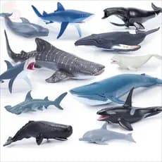Simulação de Brinquedos Infantis Simulação de Brinquedos Modelo 20CM de Animais Marinhos Ornamentos de Baleia Golfinhos