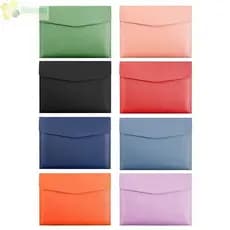 Bolsa Para Documentos De Couro HNANC , Pasta De Arquivo De Grande Capacidade A4 A5