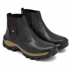 Bota Botina Masculina Cat impermeável de Couro Resistente Com Solado Costurado Super Promocao Top Envio Imediato