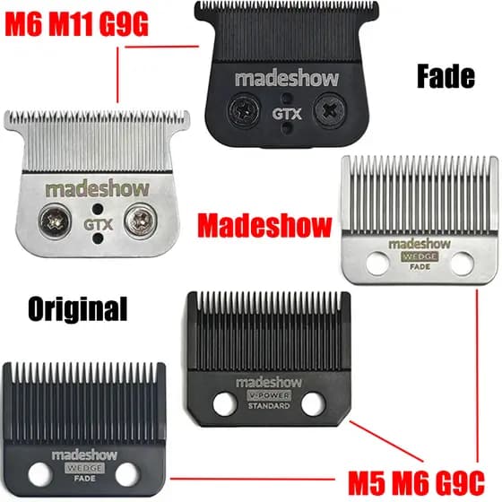 Madeshow M5 M6 M8 M9 M10 M11 Lâmina Original Para Máquina De Cortar Cabelo Profissional
