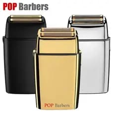 Navalha Masculina Pop Barbers P600 9000RPM 3D Com Lâmina Flutuante 360 ° Barbear