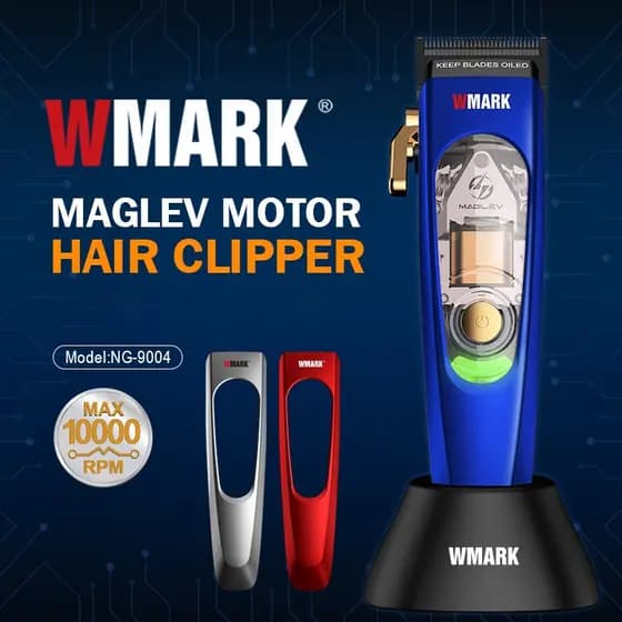 WMARK NG-9004 Aparador de Cabelo Profissional 10000 rotações/minuto Máquina  Cortar Cabelo Elétrica