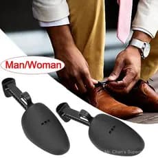 1 Conjunto De Maca De Sapato De Plástico Sapatos De Couro Ajustável Portátil Árvore Botas Rack