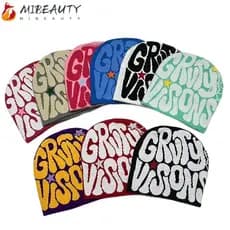 MIBEAUTY Gorro De Tricô , Quente Acrílico De Lã , Estampa De Letras Ins Y2k Hip Hop Cap Outdoor