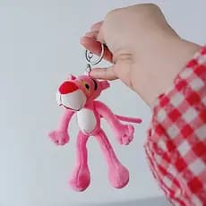 15cm Instagram Celebrity Pink Pantera Cor-De-Rosa Pingente De Pelúcia Coração De Menina Figura Boneca Tigre Porta-Chaves