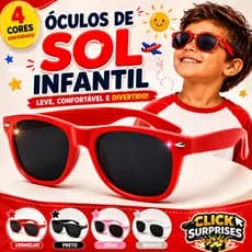 Óculos de Sol Infantil Estilos Unissex Diversas Cores com Proteção | 100% Qualidade |