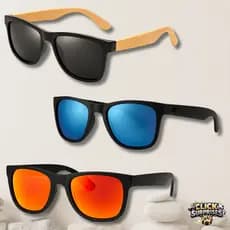 Kit 3 ou 2 Óculos de Sol Estilo Bambu e Justin Quadradinho Acetato UNISSEX Diversas Cores