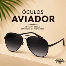 Óculos de Sol Aviador Classico Premium Basico Tendencia Unissex