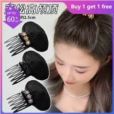 Compre Um E Ganhe Outro Grátis Almofadas De Cabelo Fofas Raiz Mandril Top Alto Craniano Prendedor Feminino Nova Franja G