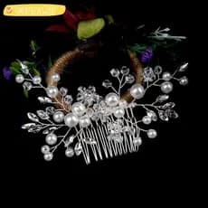Pente De Noiva CANNA , Pérolas Douradas E Prateadas , Strass , Folhas , Penteados De Casamento , Joias , Brilhantes