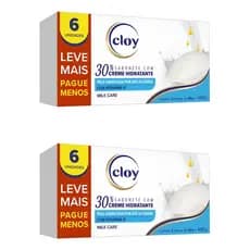 Kit Econômico Sabonete Cloy Milk Care 12x80g 30% Creme
