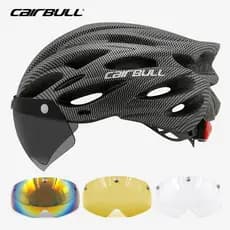 CAIRBULL CB-26 Capacete De Ciclismo Com Lente De Luz Viseira Estrada Mtb Mountain Bike Led Ml