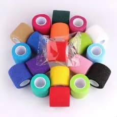 Kit 6/12/24 Bandagem Elástica Tatuagem Pets Esportes Unhas 2,5cm/5cm X 5M Auto-aderente Profissional
