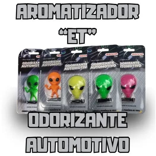 Odorizante Automotivo - Aromatizador para Carros em formato de "ET"