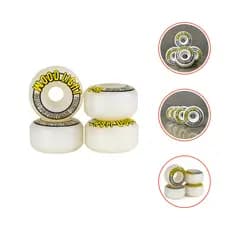 Roda De Skate 53mm Branca Wood Light | Qualidade Premium