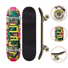 Skate Iniciante Completo Chinese Pink Wood Light