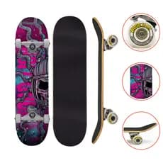 Skate Iniciante Completo Invasion Astronaut Wood Light