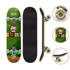 Skate Iniciante Completo Wood Light Game Life Wood Light